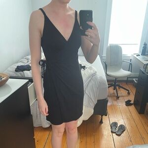 H&M Cotton Wrap-tie Mini Dress